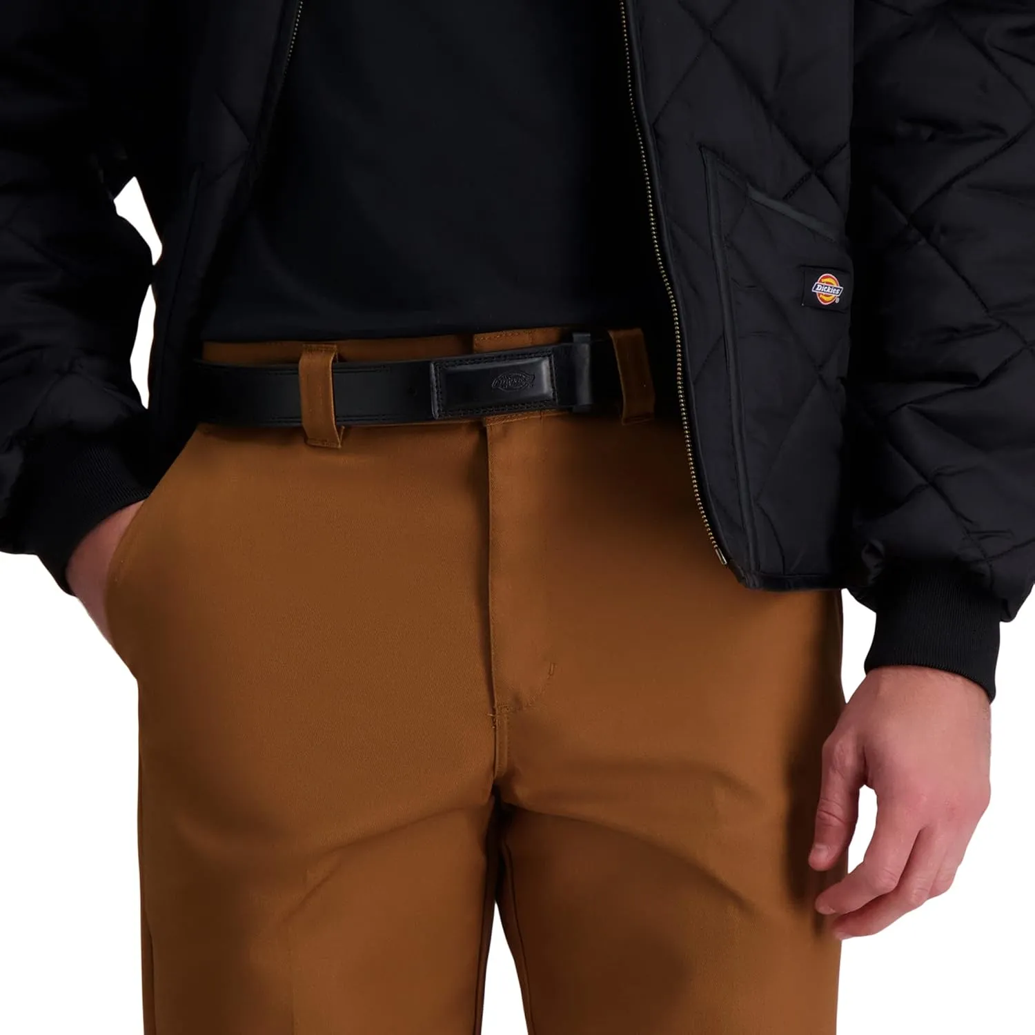 Dickies Men's No-Scratch Leather Mechanic Belt