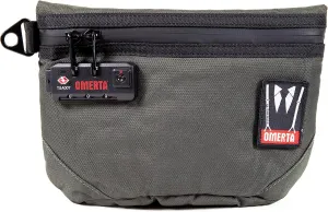 DIME BAGS Collector with Lock | Carbon Filter Pouch | Internal Organization and TSA-Approved 3-Digit Combination Lock (9 Inch, Green)