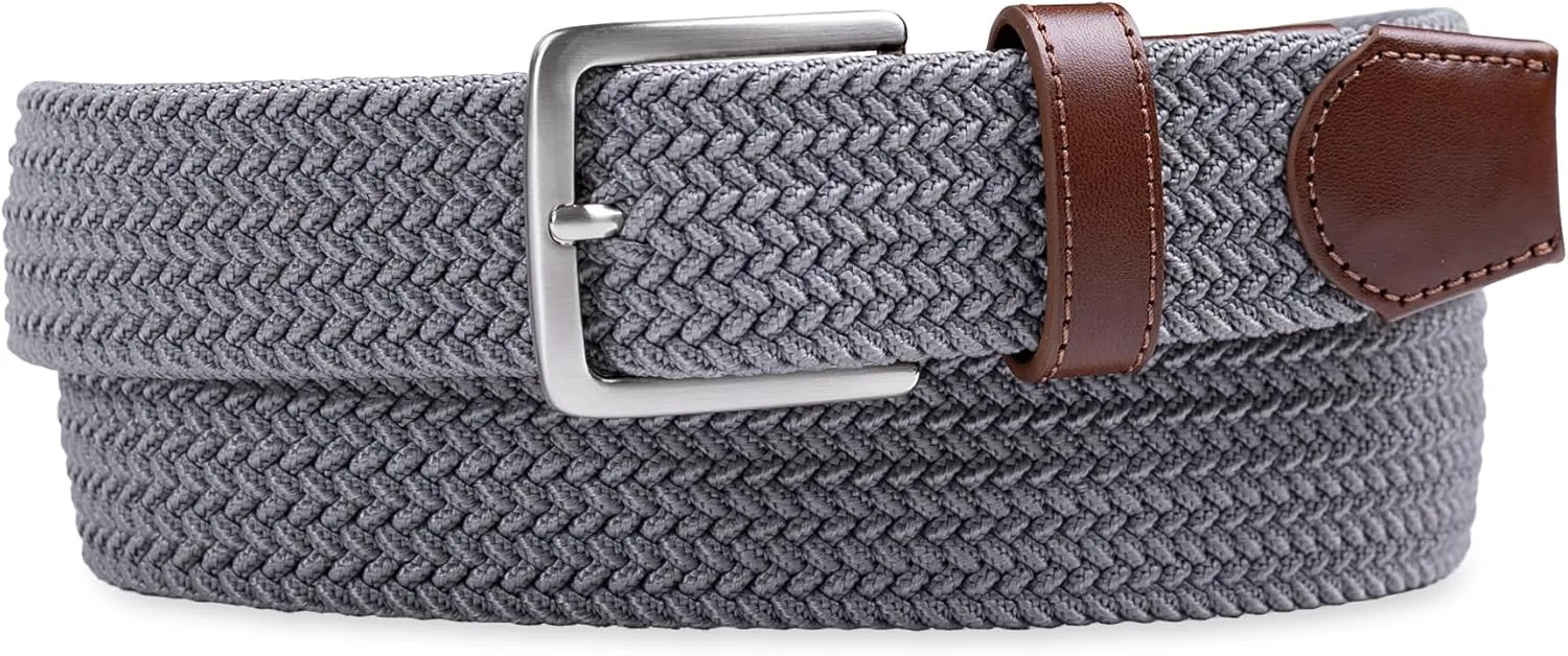 Dockers Men's Casual Everyday Braided Fabric Fully Adjustable Web Belt
