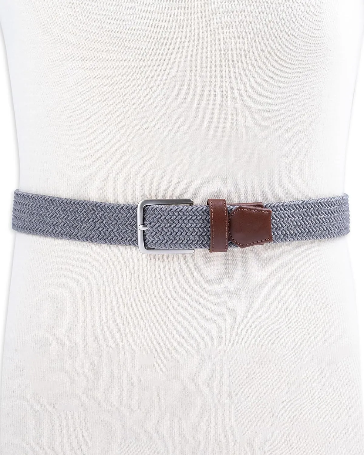 Dockers Men's Casual Everyday Braided Fabric Fully Adjustable Web Belt