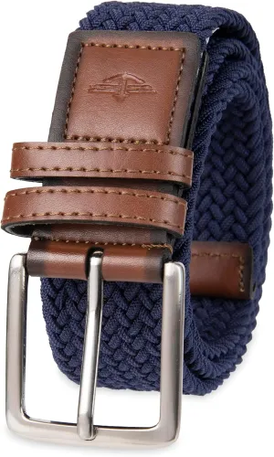Dockers Men's Casual Everyday Braided Fabric Fully Adjustable Web Belt