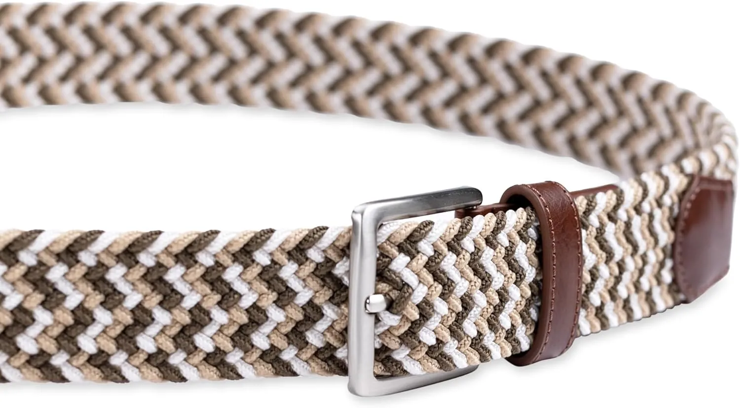 Dockers Men's Casual Everyday Braided Fabric Fully Adjustable Web Belt