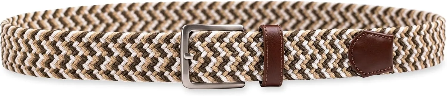 Dockers Men's Casual Everyday Braided Fabric Fully Adjustable Web Belt