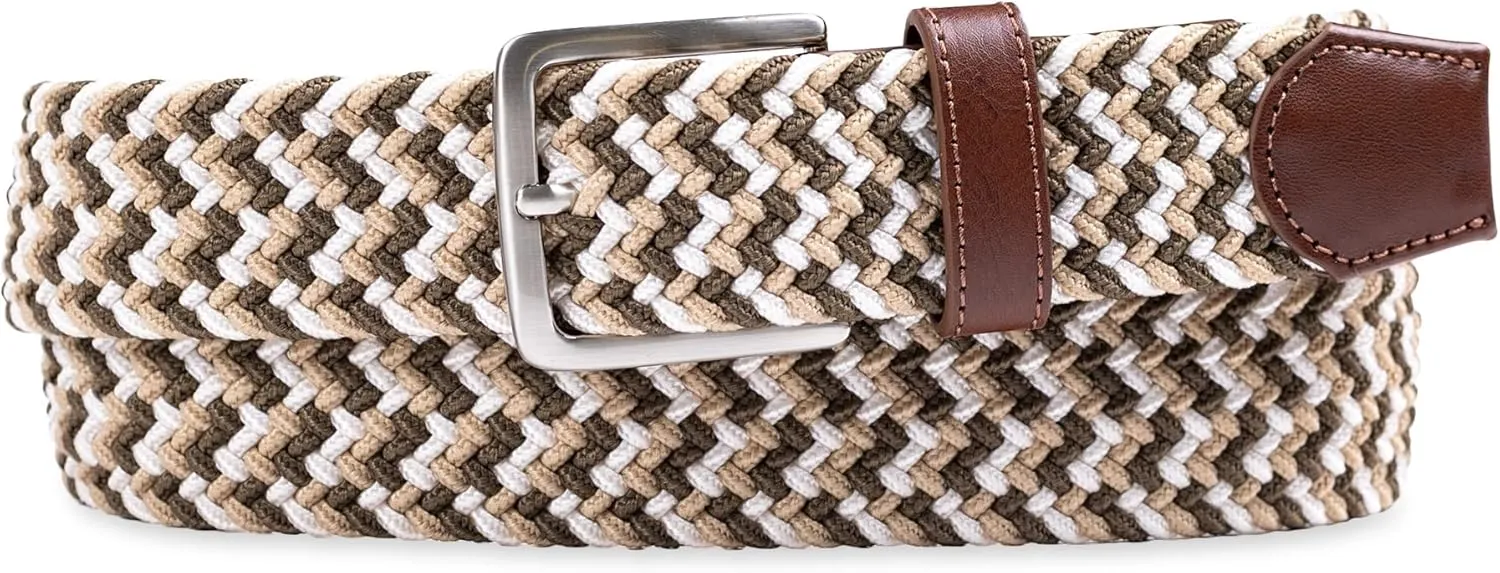 Dockers Men's Casual Everyday Braided Fabric Fully Adjustable Web Belt