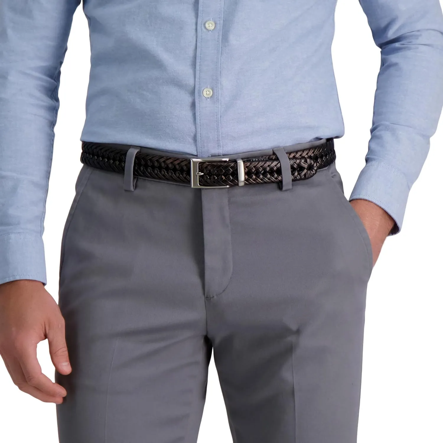 Dockers Men's Fully Adjustable Braided Belt