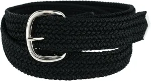 Double S Men's 46" Braided Belt Black One Size