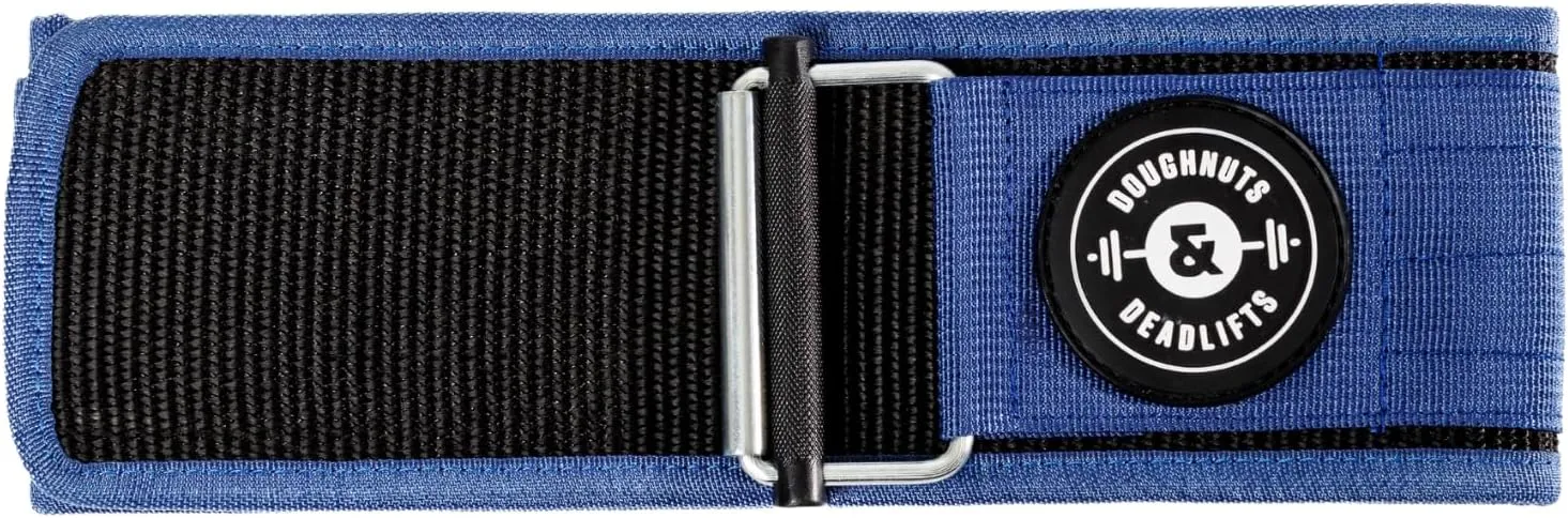 Doughnuts & Deadlifts Quick Locking Weight Lifting Belt for Bodybuilding, Powerlifting, Cross Training - 4-Inch, Nylon, Metal Buckle