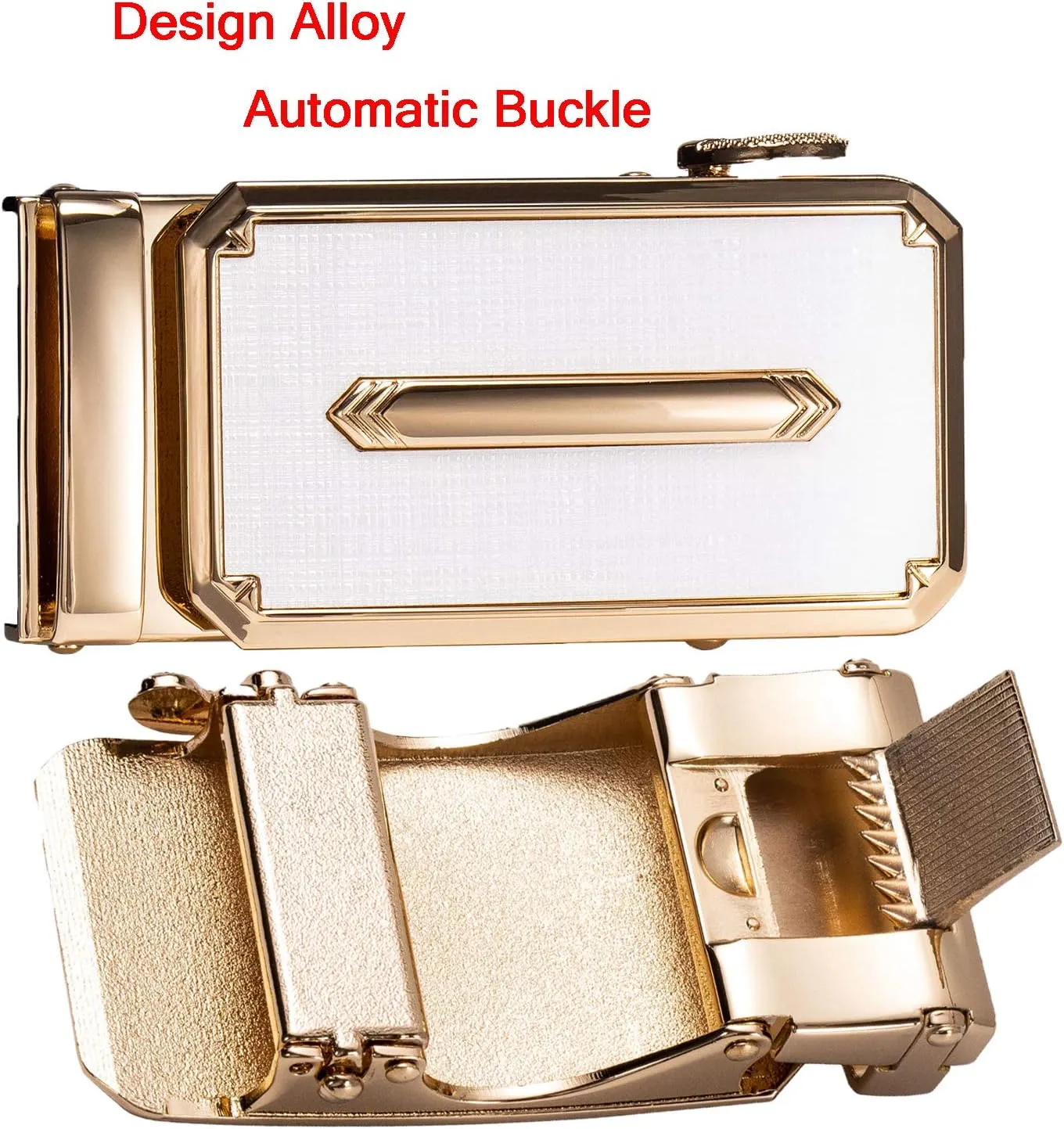 Dubulle Designer Mens Belts, Sliding Automatic Buckle Ratchet Dress Belt TOP Genuine Leather Strap Gifts