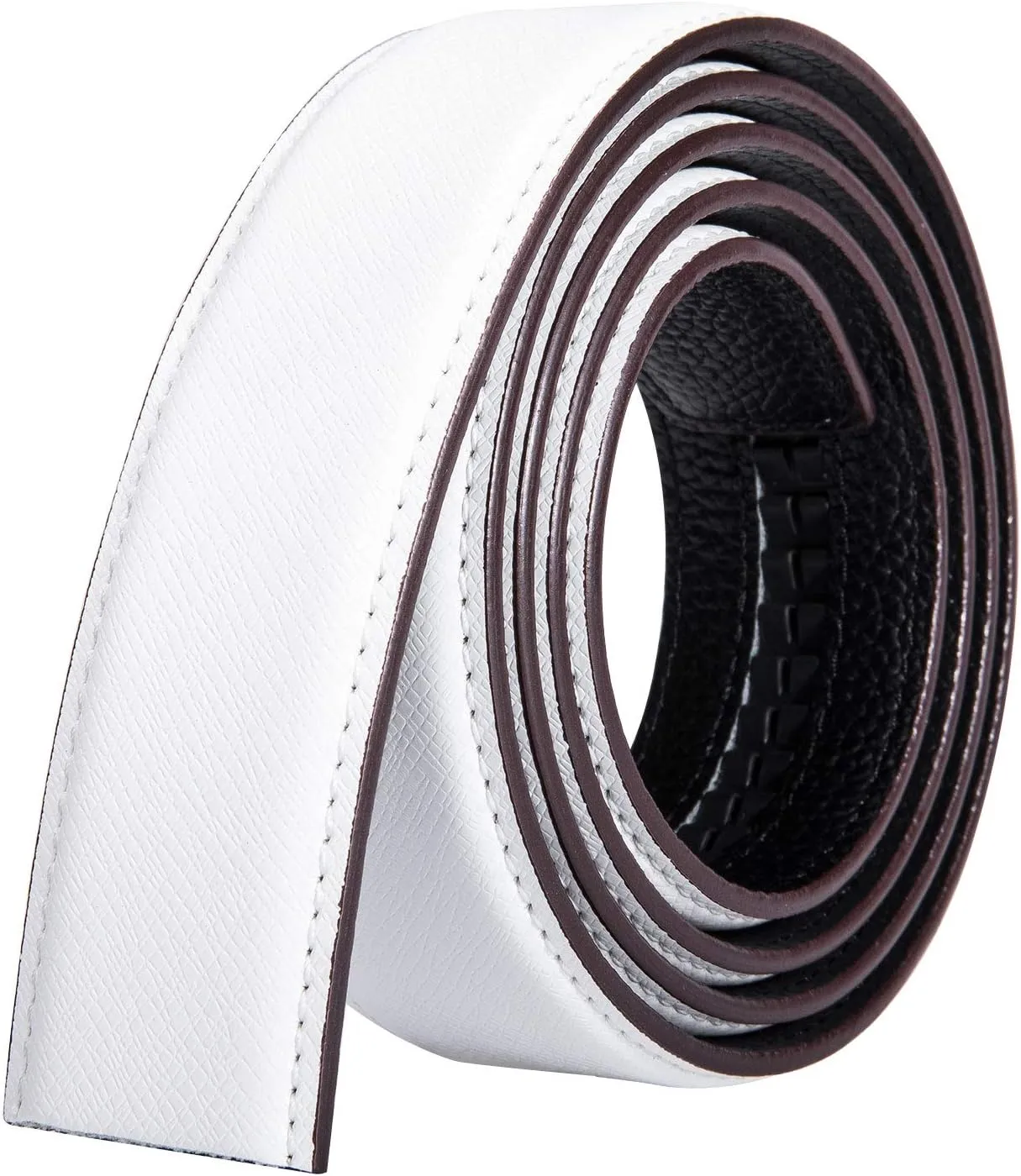 Dubulle Designer Mens Belts, Sliding Automatic Buckle Ratchet Dress Belt TOP Genuine Leather Strap Gifts