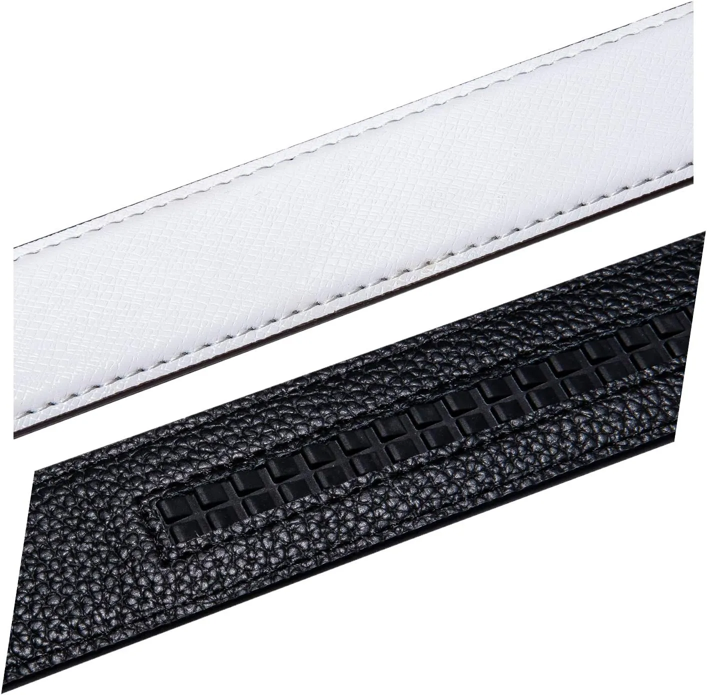Dubulle Designer Mens Belts, Sliding Automatic Buckle Ratchet Dress Belt TOP Genuine Leather Strap Gifts