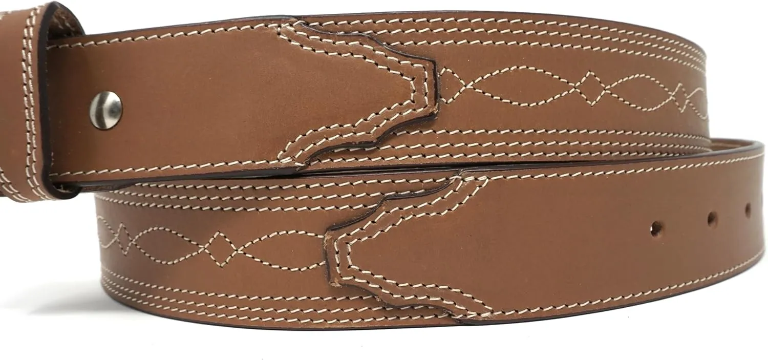 Durango Mens Eastland Figure 8 Stich Leather Belt
