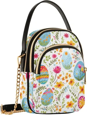 Easter Eggs Small Crossbody Purses for Women Crossbody Bags Fanny Packs Handbags Wallet Cell Phone Shoulder Purse for Women 21343257