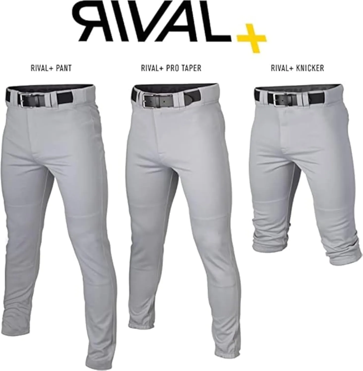 Easton Boys' Rival  Baseball Pants | Knicker Fit | Youth Sizes | Solid | Multiple Colors