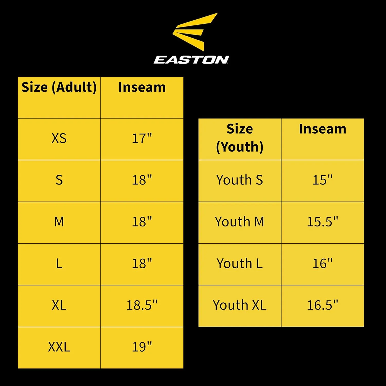 Easton Boys' Rival  Baseball Pants | Knicker Fit | Youth Sizes | Solid | Multiple Colors