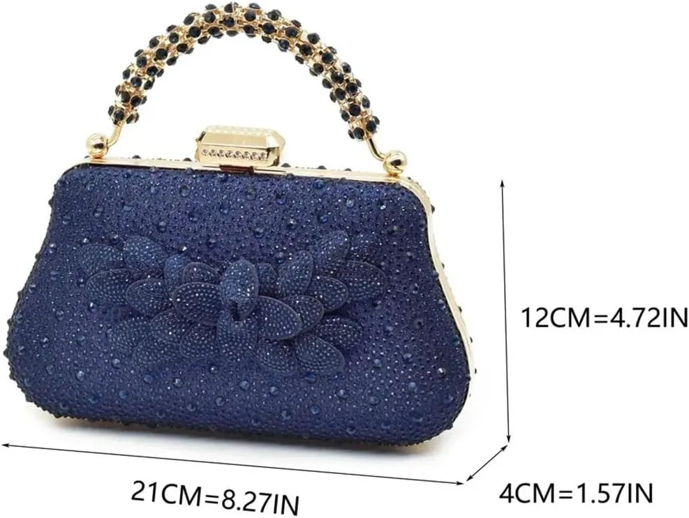 Elegant Platform Pumps and Rhinestone Decorated Clutch Bag Set for Nigerian Ladies Garden Party Celebrations
