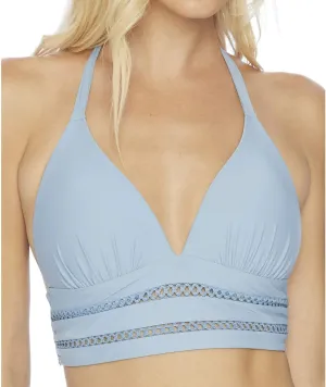 Ella Moss Women's Molded Cup Halter Swimsuit Bikini Top