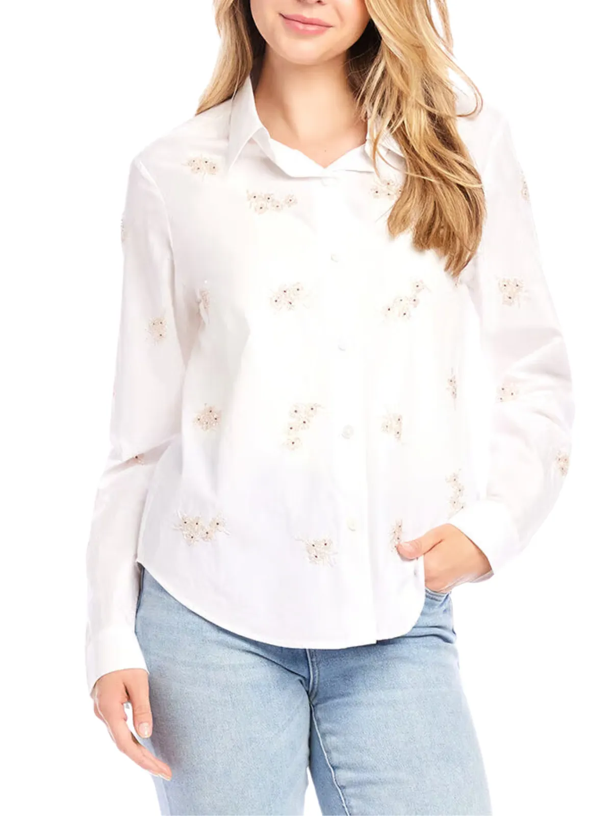 Embellished Button Up Shirt