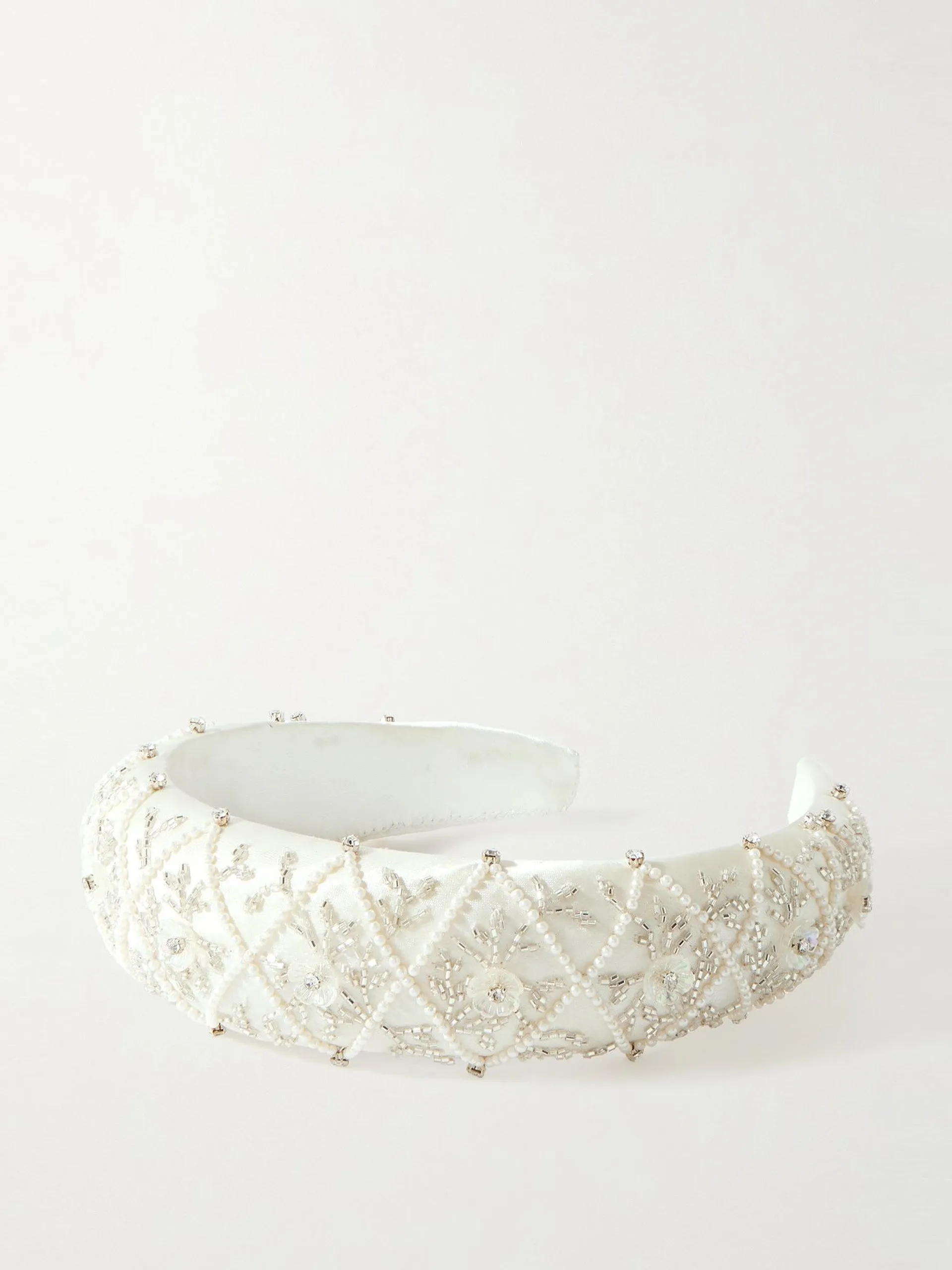 Embellished satin headband