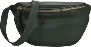 Essencedelight Leather Fanny Packs Chest Bag Crossbody Shoulder Bag Cute Belt Bag for Women Men Sports Workout Travel,Yellow
