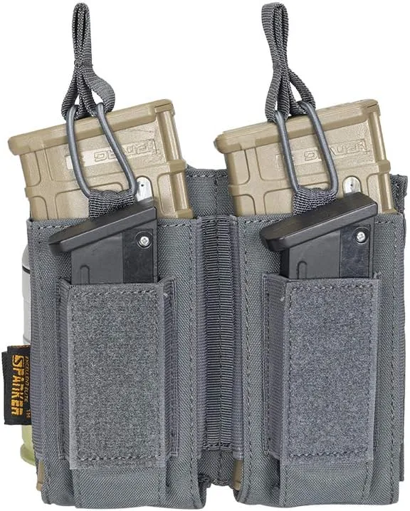 EXCELLENT ELITE SPANKER Open-Top Single/Double/Triple Molle Mag Pouch for M4 M14 M16 AK AR Elastic Rifle Magazines for Pistol Mag Pouch