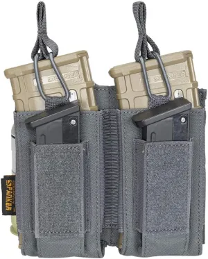 EXCELLENT ELITE SPANKER Open-Top Single/Double/Triple Molle Mag Pouch for M4 M14 M16 AK AR Elastic Rifle Magazines for Pistol Mag Pouch