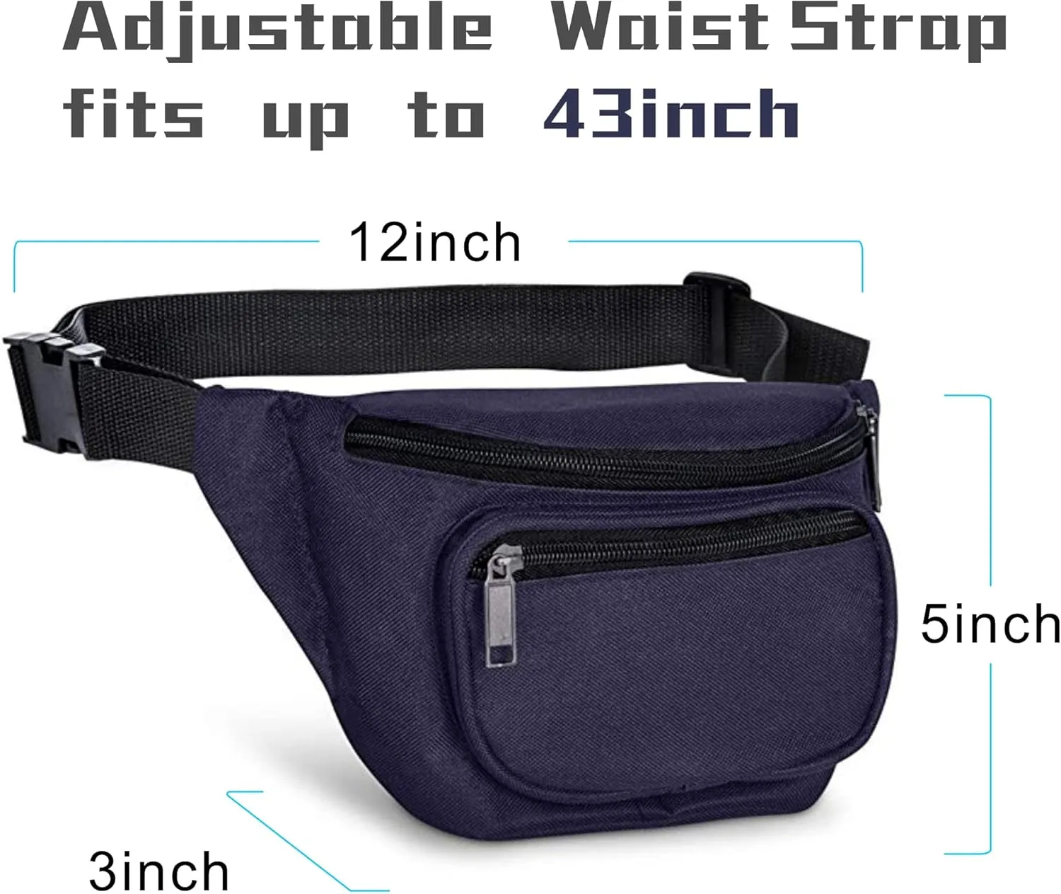 Fanny Pack, BuyAgain Quick Release Buckle Travel Sport Waist Fanny Pack Bag For Men Or Women