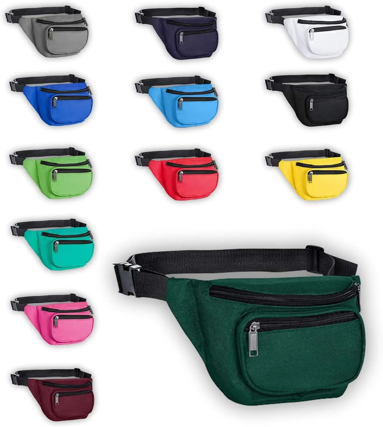 Fanny Pack, BuyAgain Quick Release Buckle Travel Sport Waist Fanny Pack Bag For Men Or Women