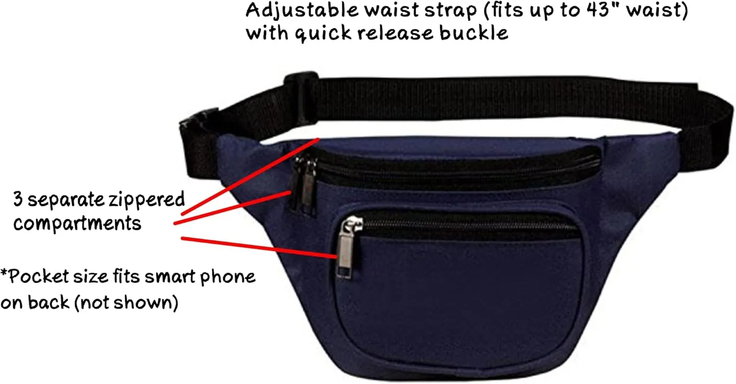 Fanny Pack, BuyAgain Quick Release Buckle Travel Sport Waist Fanny Pack Bag For Men Or Women
