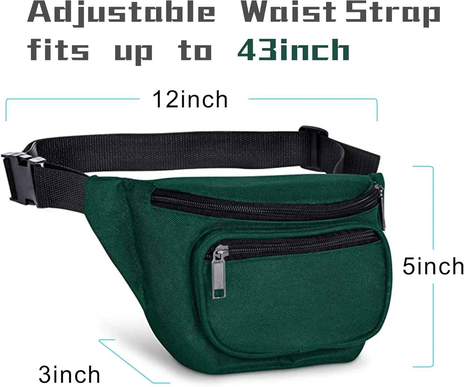 Fanny Pack, BuyAgain Quick Release Buckle Travel Sport Waist Fanny Pack Bag For Men Or Women