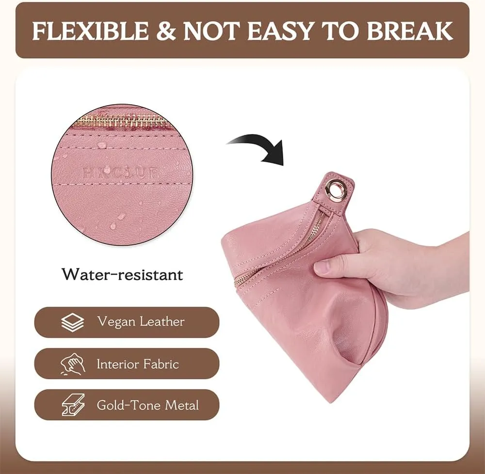 Fanny Pack Crossbody Bags for Women Vegan Leather Belt Bag Waist Pack Causal Chest Bum Bag With 2 Straps Nude Pink