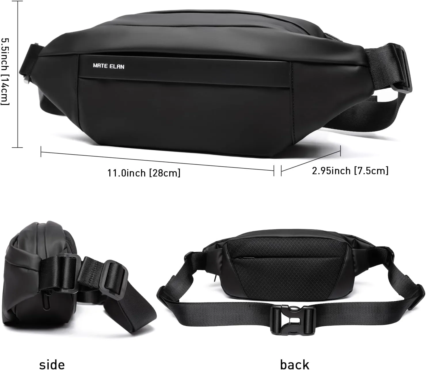 Fanny Pack Crossbody Sling Bag For Men,Waist Bag for Hiking,Travel,Running,Dog Walking,Workout,Cycling,Outdoors Sport Fishing Belt Bag