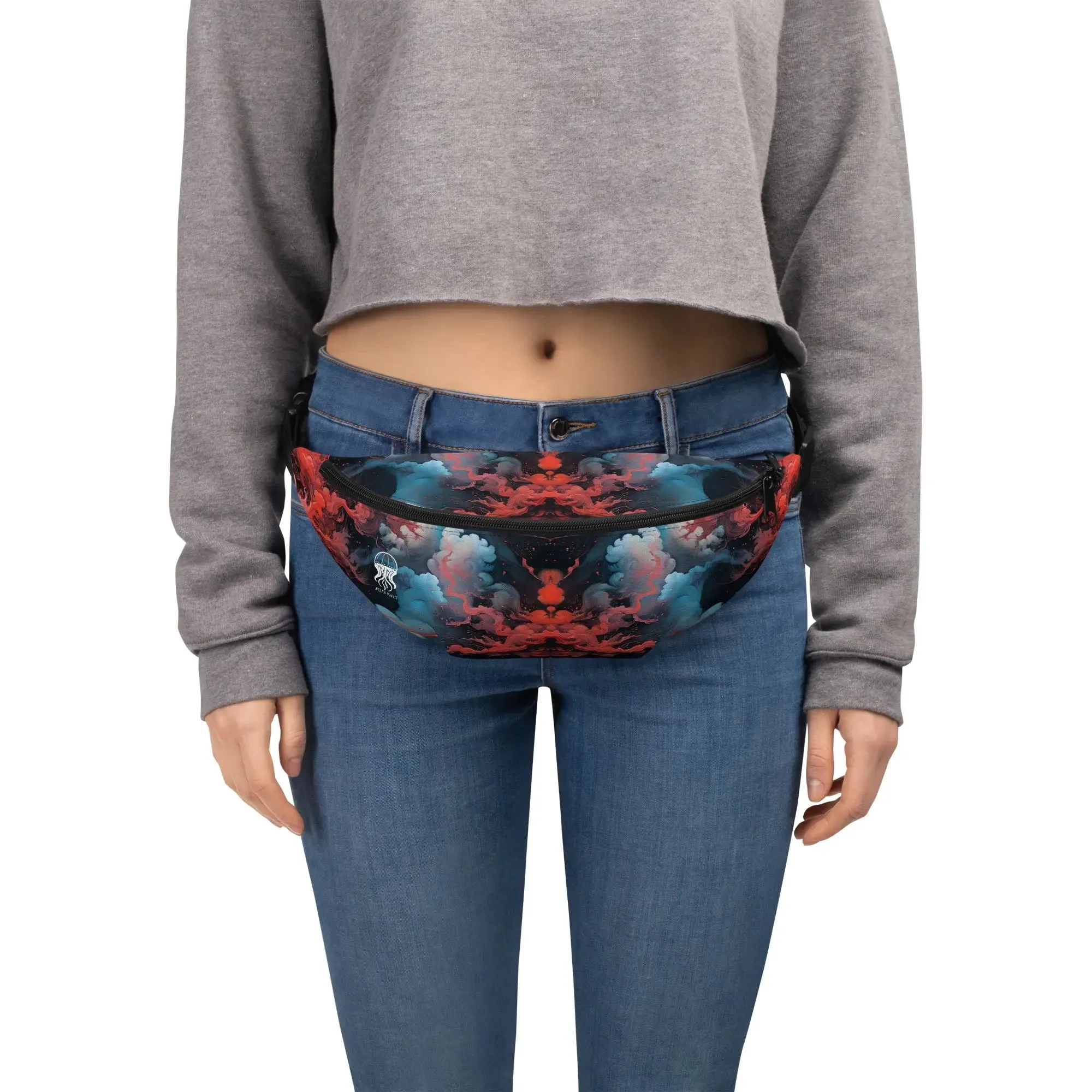 Fanny Pack - Ethereal Crimson Flow - Light