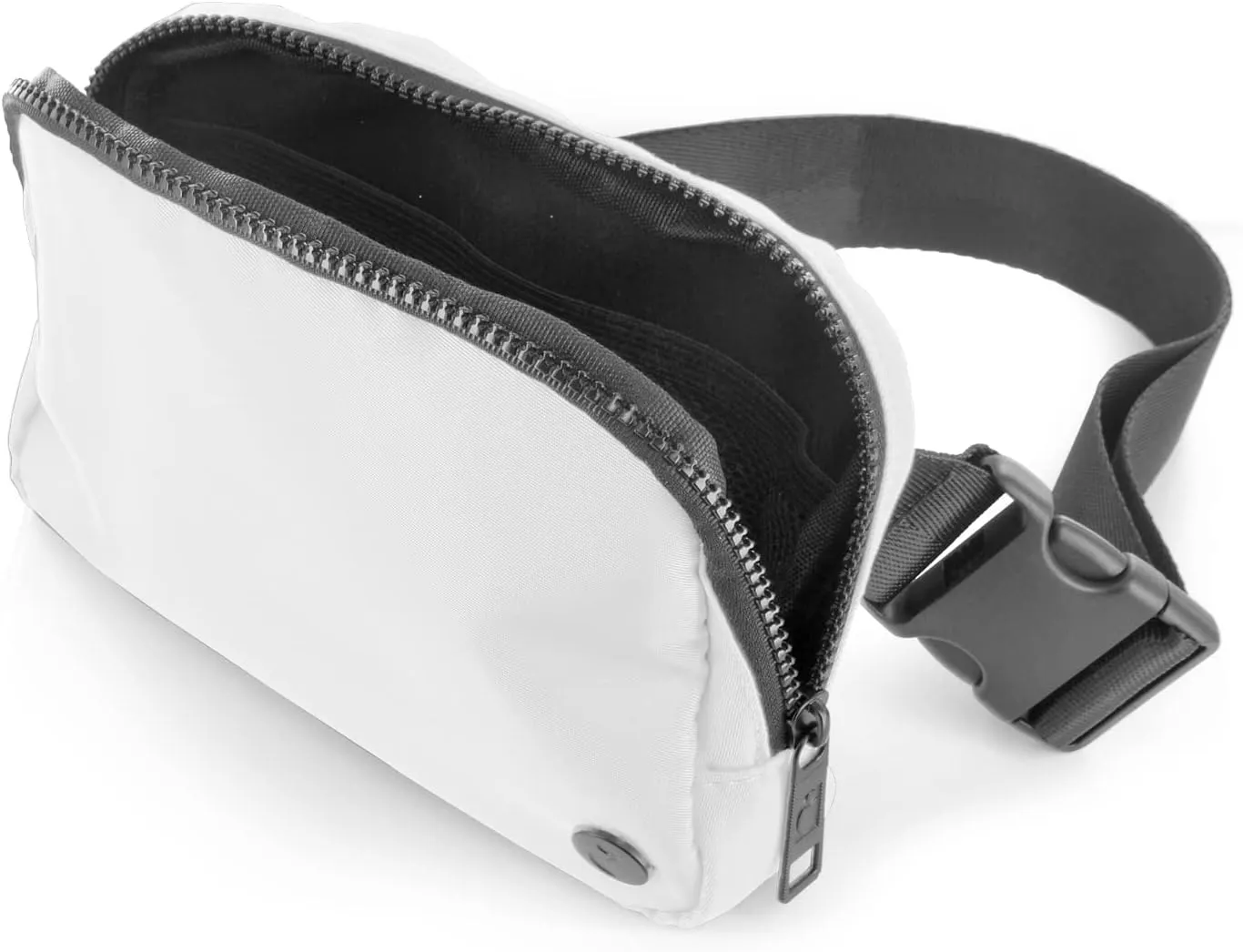 Fanny Pack for Men & Women, Crossbody Waist Belt Bag for Sports, Travel, Walking, Running, Hiking (White, One Size)