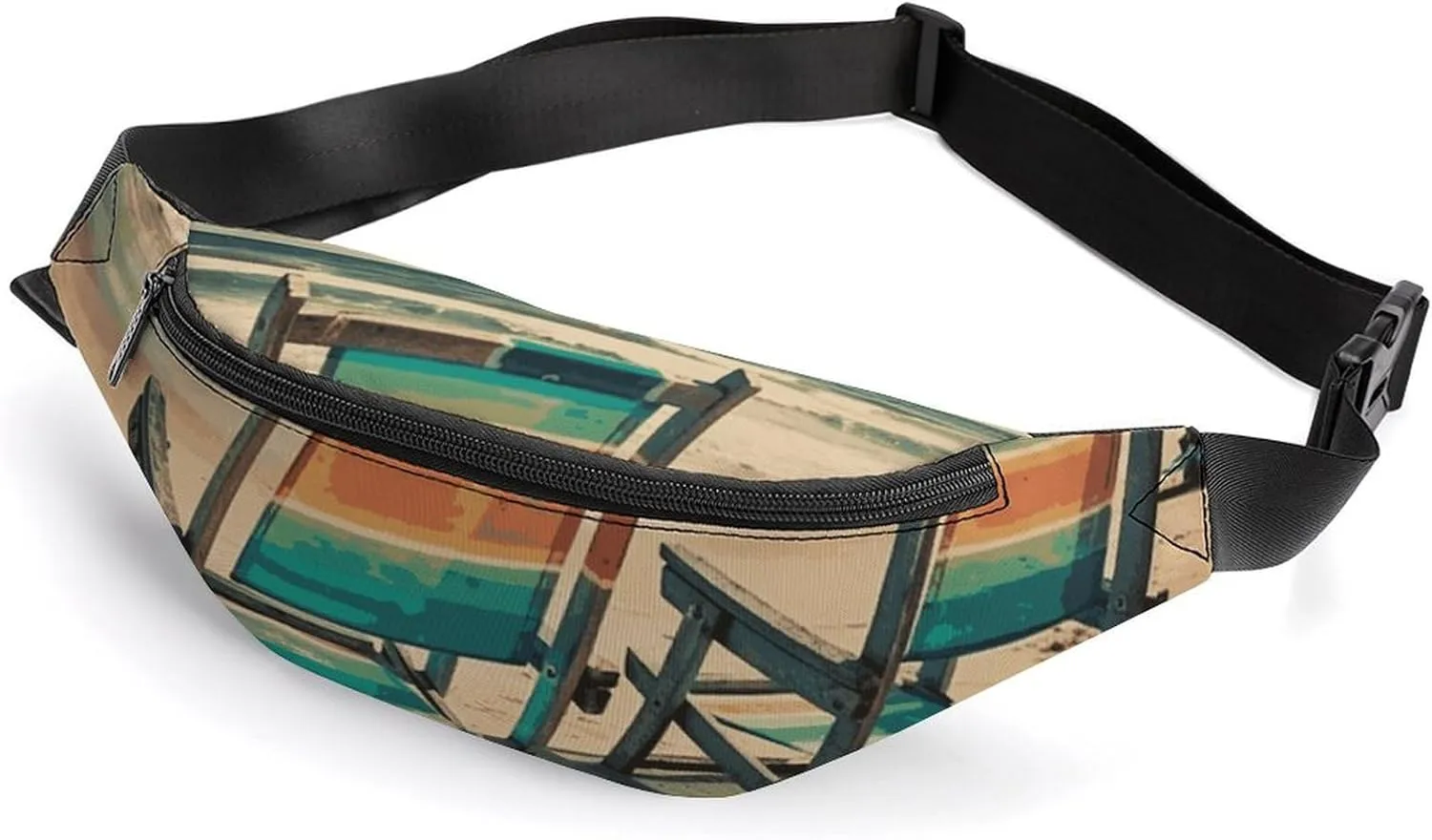 Fanny Pack for Men Women Belt Bag Beach Chairs Crossbody Waist Pack for Travel Walking Running Bum Bags