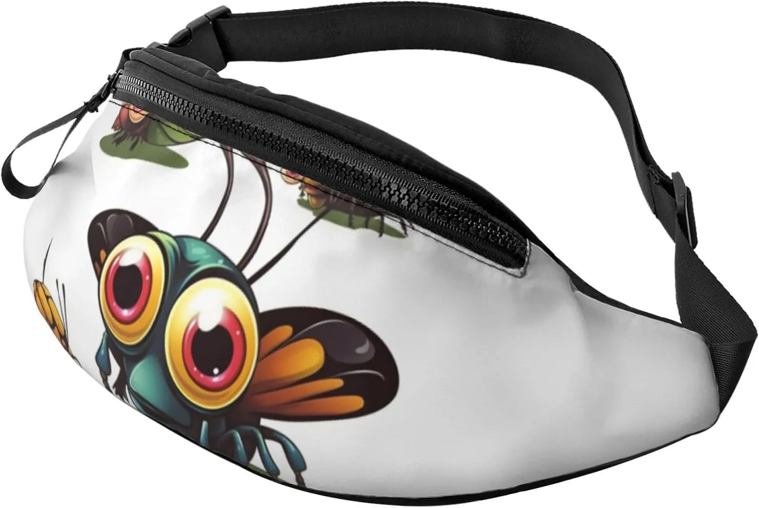 Fanny Pack for Men Women Crossbody Waist Bag Cartoon Insect Belt Bag with Adjustable Strap Hip Bum Bag