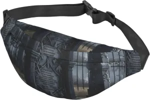 Fanny Pack for Men Women Waist Bag Adjustable Waist Pack Crossbody Belt Bag Graveyard Tombstone Bum Bag