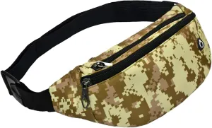 Fanny Pack for Men Women, Waterproof Sports Waist Bag Pack, Belt Bag for Travel Hiking Running