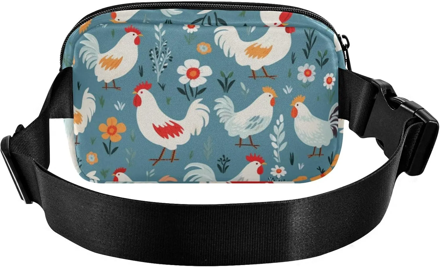 Fanny Pack for Women Men, Cute Chicken Belt Bag Waist Pack Crossbody Bag Bum Bag with Adjustable Strap