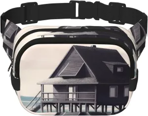 Fanny Pack For Women Men Waterproof Adjustable Belt Bags Waist Pack Fashion Crossbody Bags Beach House Bum Bag For Running Workout Hiking Traveling