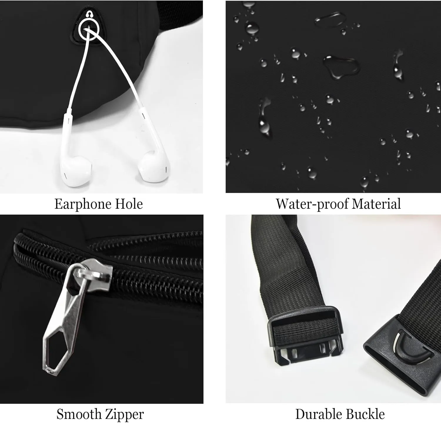 Fanny Pack for Women Men,Crossbody Fanny Pack Water Resistant Sports Waist Bag Pack, Belt Bag for Travel Hiking Running