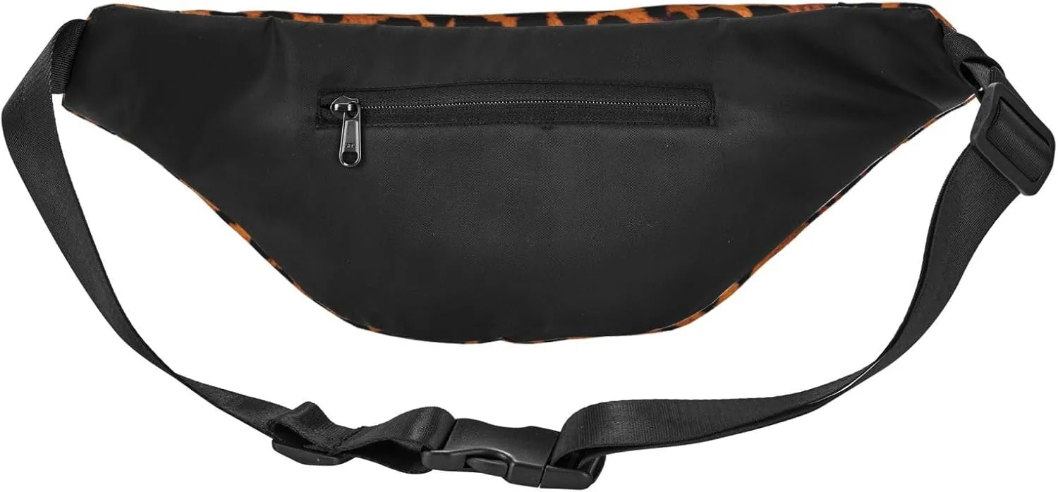Fanny Pack Spotted Leopard Skin Waist Pack For Women Men Waterproof Belt Bag With Adjustable Belt Casual Crossbody Bag Travel Waist Bag For Sports Running Cycling
