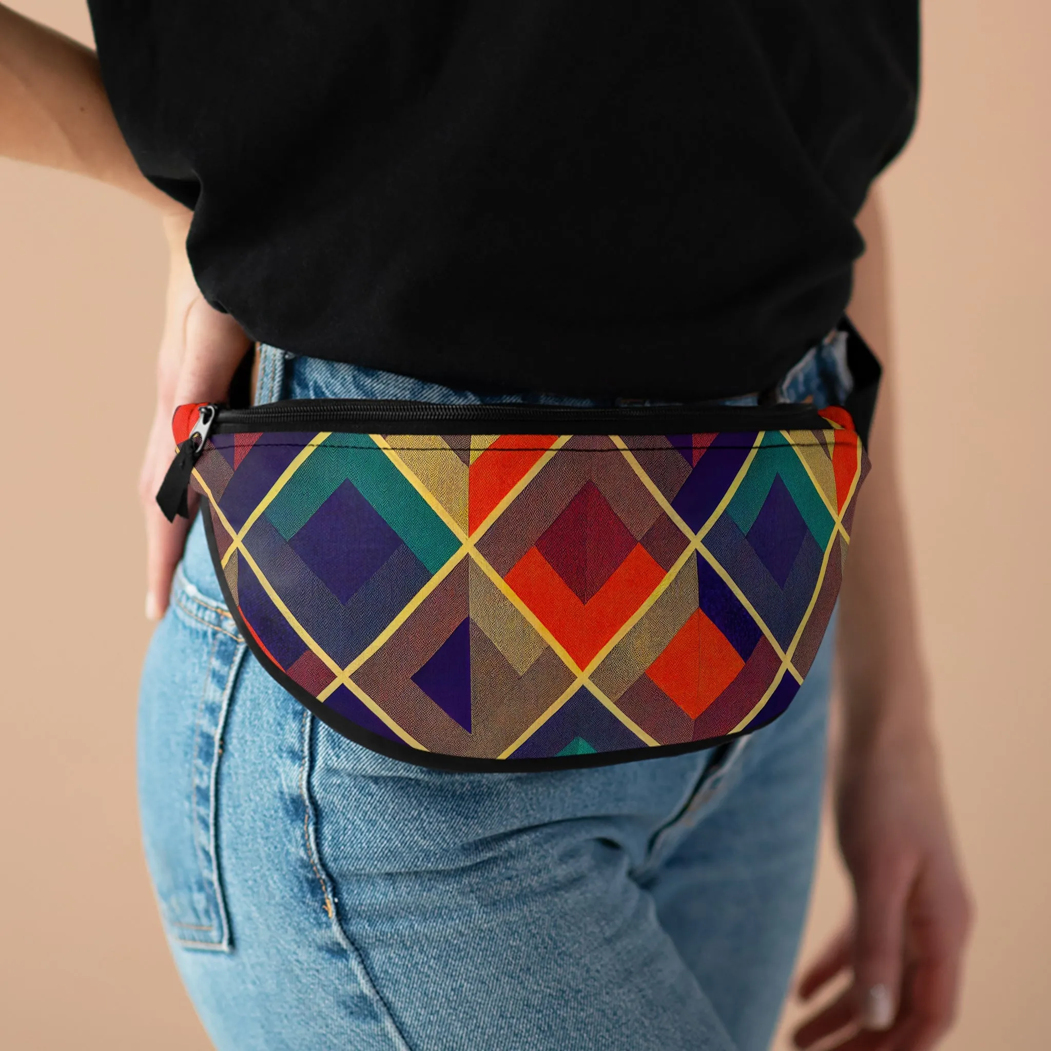 Fanny Pack/Bum Bag - Herringbone Kaleidoscope