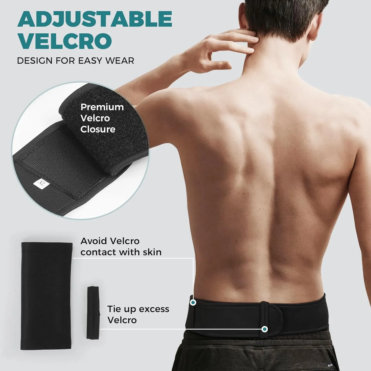 Fanwer Ostomy Belt Black - Stealth Colostomy Belt for Ostomy Bag, Ostomy Wrap, Ostomy Support Belt, Colostomy Bag Covers for Sport & Daily Life