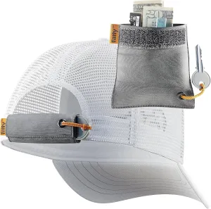 FATTYPACK - Attachable Storage Pocket For Hats - Store Cash, Medicine, Gum, Keys, Pencils, Pens, Golf Tees, etc.