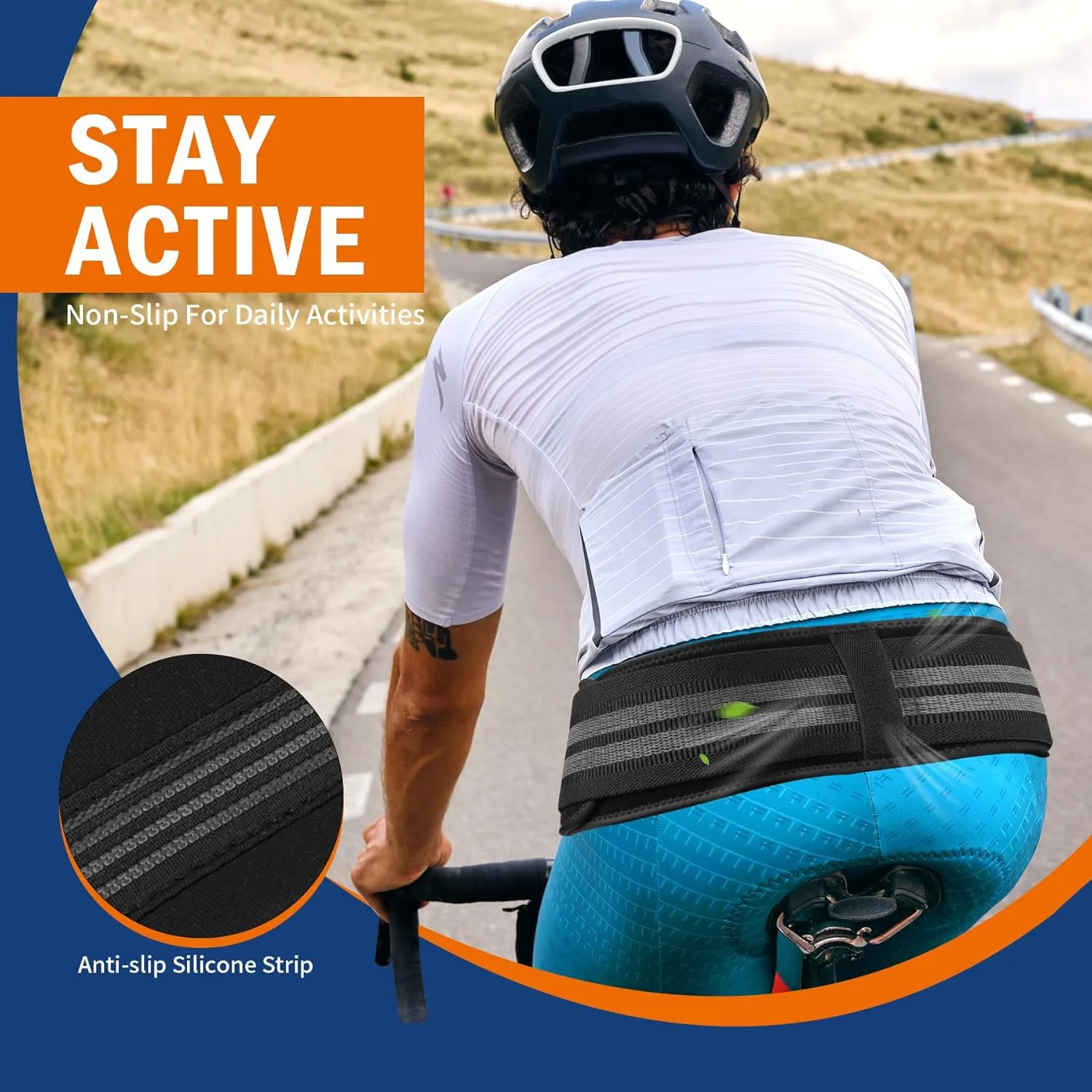 FEATOL SI Sacroiliac Belt for Sciatica Pain Relief-Extra Compression Support Hip Brace for Pelvic, Sciatica, Trochanteric, SI Joint Belt for Men Women-Large
