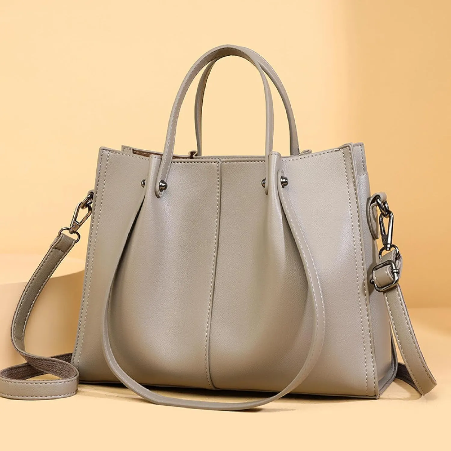 Female Large-capacity Multi-layer Hand-held Mom Bag with One Shoulder Crossbody Bag