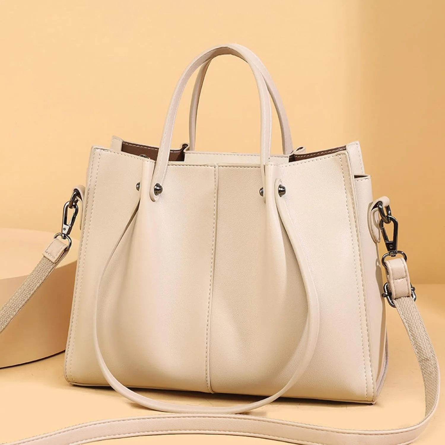 Female Large-capacity Multi-layer Hand-held Mom Bag with One Shoulder Crossbody Bag