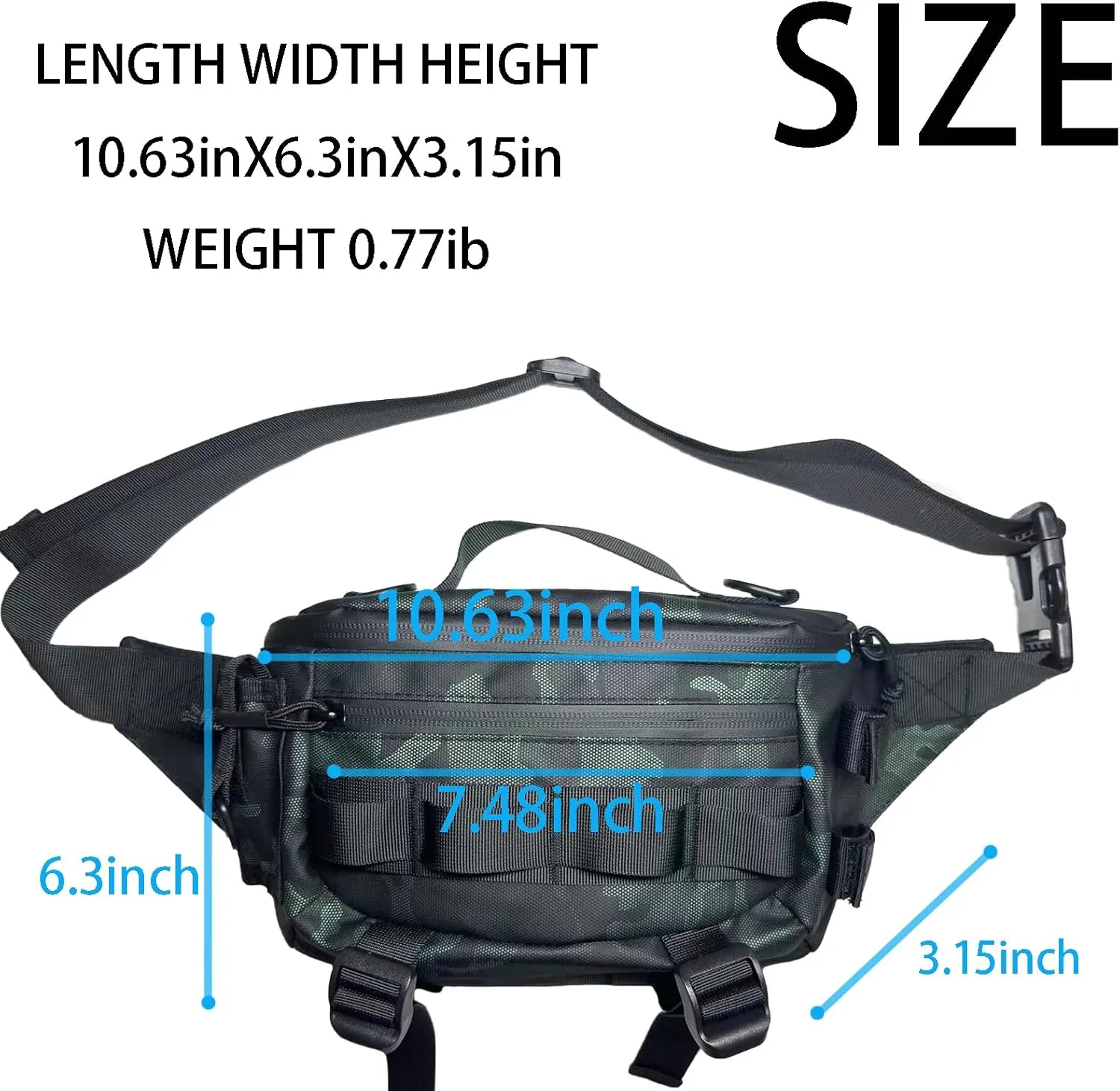 Fishing Fanny Pack for Men - Easy to Use and Adjust Waist Pack With Plenty of Space