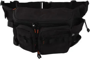 Fishing Tackle Bag, Portable Fishing Storage Waist Pack with Adjustable Shoulder Strap, Nylon Multi Function Tactical Fanny Pack for Outdoor Fly Fishing Hiking Climbing