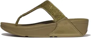 FitFlop Women's LULU Crystal Embellished Toe-Post Sandals